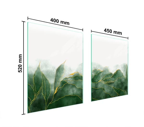GLASSKYDDSPLÅT FÖR SPIS 85x52 BLAD