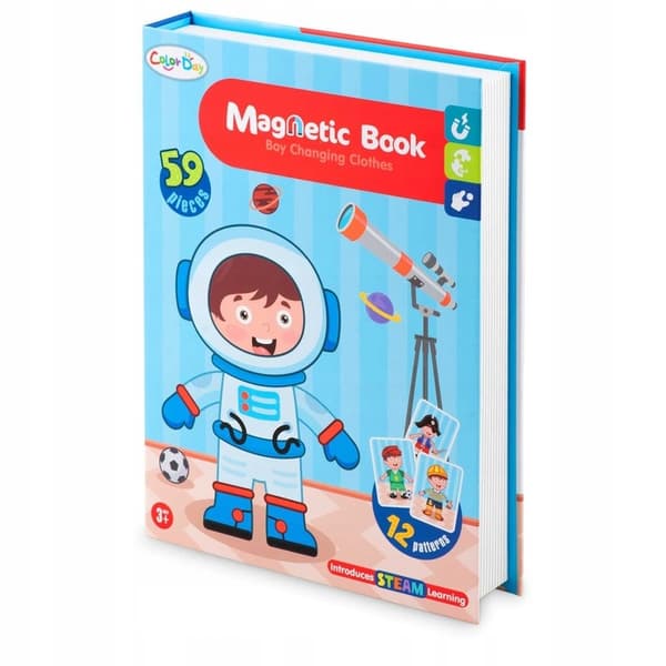 MAGNETISK BOK UTBILDNINGSPUSSEL KLÄDUPPSET