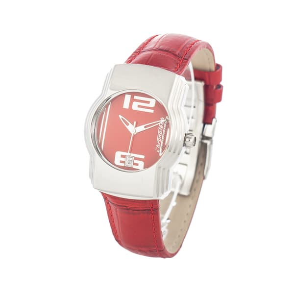 CHRONOTECH CT7279B-05 ur. Quartz, rød. Dameur.