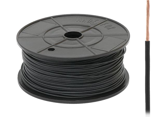 FLRY-B KABEL 1X0.75mm SORT 1m