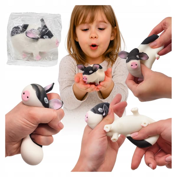Squishy söt GRIS antistress sensorisk TÖJBAR