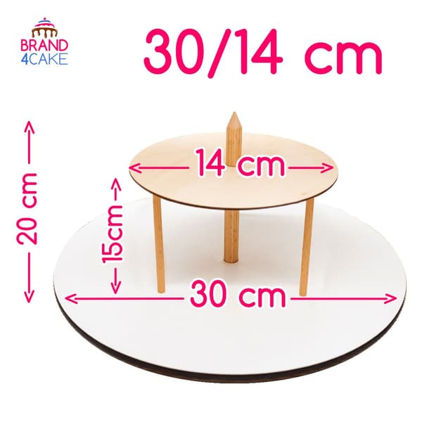 2-lags kagefad 30/14 cm Brand4Cake