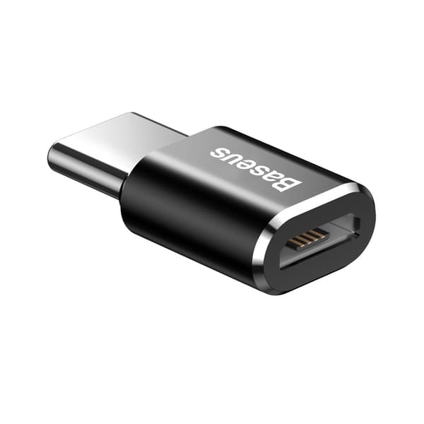 Adapter Mini Micro USB til USB-C Adapter - Sort