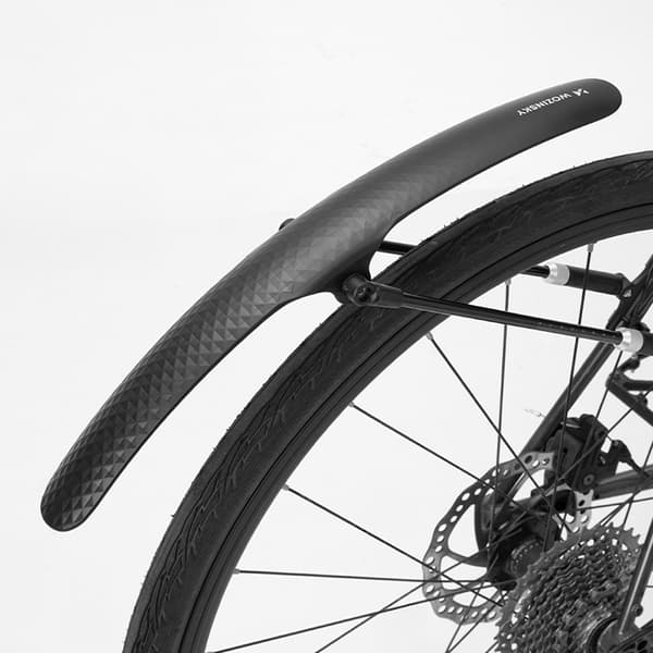 Universal cykelskærm med justering - sort