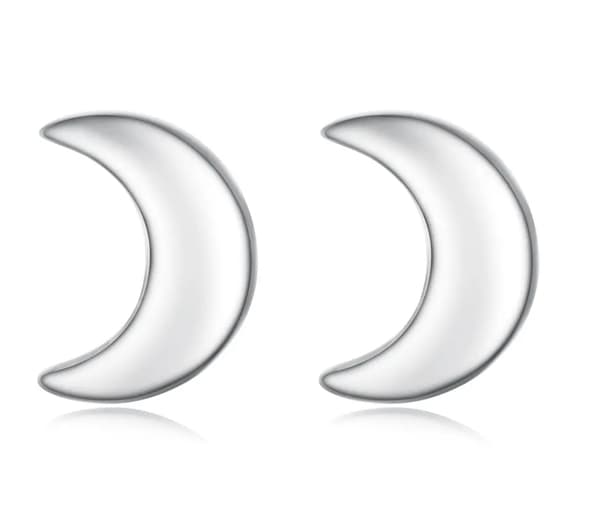 Pendientes de plata Pendientes de luna Pendientes de plata 925
