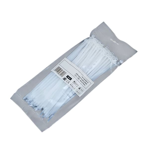 Buntbandstejp 3,6x200mm - 100st vit