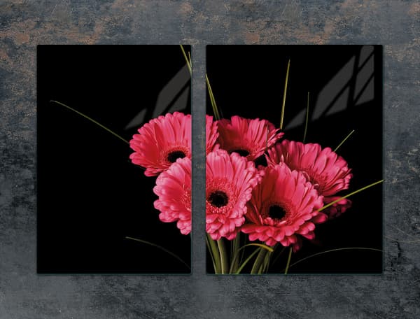 GLASBESKYTTELSESPLADE 75x52 GERBERA