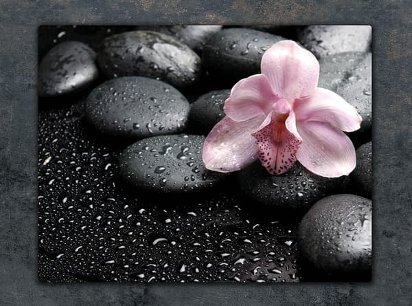 SKÄRBRÄDA I GLAS 52x40 ORCHID