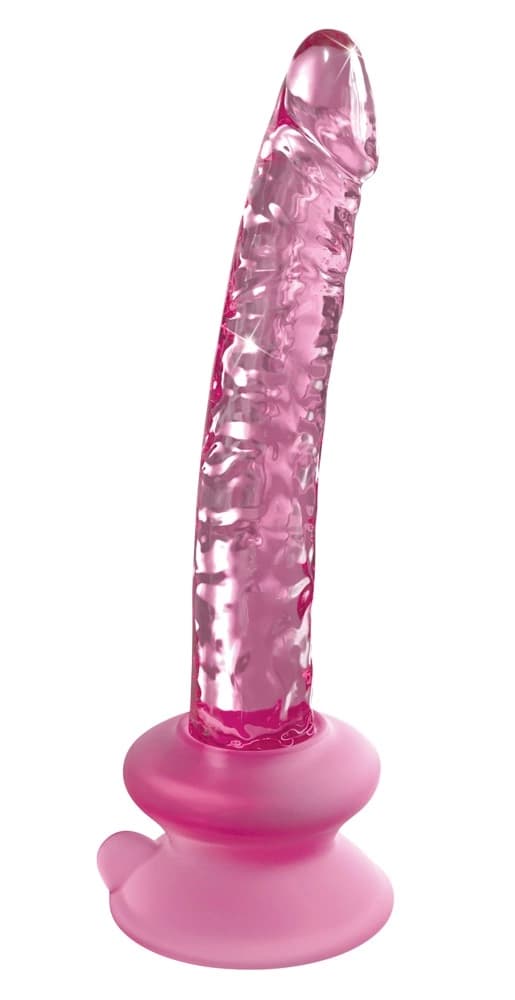 Icicles Realistisk Glasdildo med Stativ