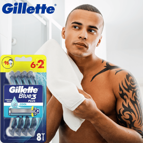 Gillette Blue3 Plus Cool engångsrakhyvlar 6+2 st