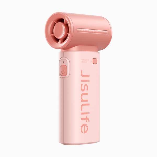 Mini Blæser Bærbar USB-C 5000mAh Ventilator - Lyserød