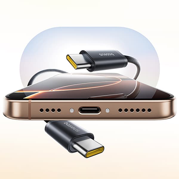 Trasselfri USB-C 100W 1m kabel - Svart