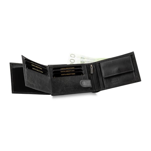 BPM-BB-61 BLACK MATTHEW Herrplånbok +CERTIFIKAT
