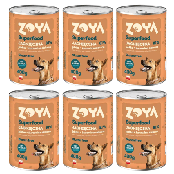 ZOYA Lam Superfood vådfoder til hunde 6x400g