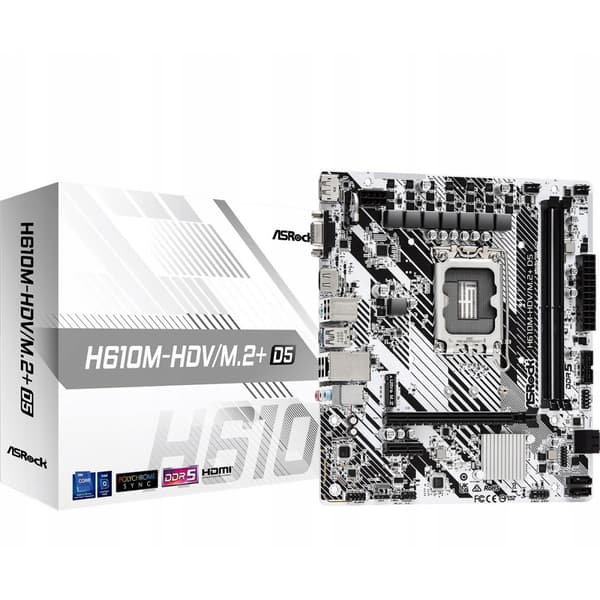 Asrock H610M-HDV/M.2 D5 moderkort