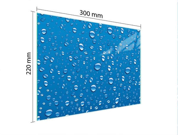 SKÄRBRÄDA I GLAS 30x22 DROPS