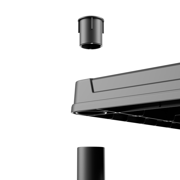 QBRICK SYSTEM Hyllsystem 60/30x4 plastförvaringsställ