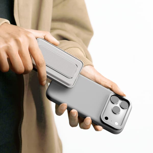 iPhone 17 Pro Max Glamour-cover med stativ - Grå