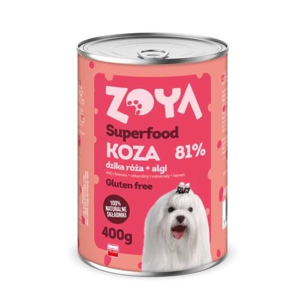 ZOYA Goat Superfood vådfoder til hunde 6x400g
