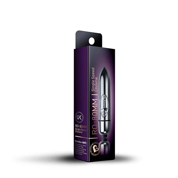 RocksOff RO80mm 1Speed Forkromet Vibrator