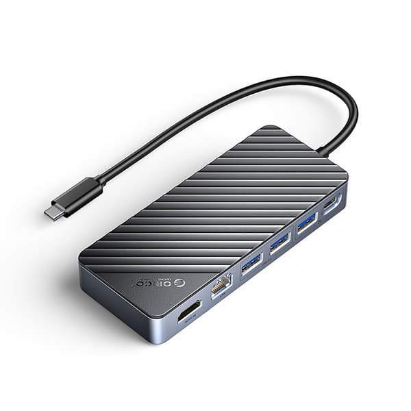 OM28PR-G2 Hub Dockingstation med M.2-drevbås USB-C - USB-A USB-C HDMI Ethernet - Sort