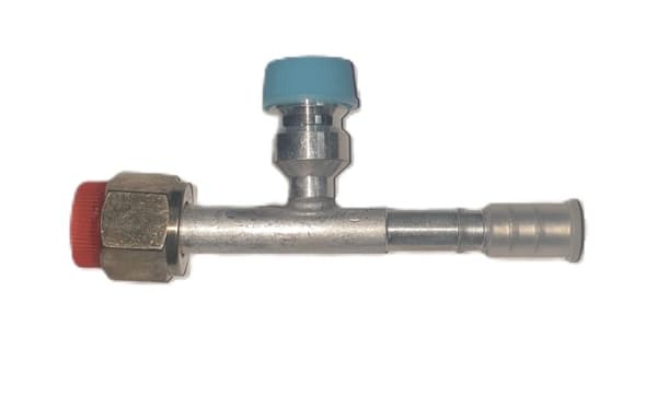 Lige hun O-ringforbindelse DN12 7/8" med ventil