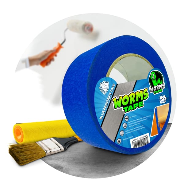 Worms Tape sininen maalarinteippi 38mm x 50m