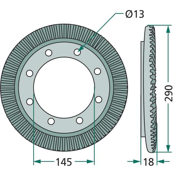Kronhjul 83 tänder 16609809F