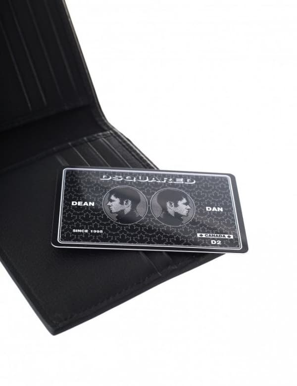 DSQUARED2 Herre Læderpung D2 NERO