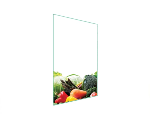 GLAS SKÆREBRÆT 35x52 GRØNTSAGER