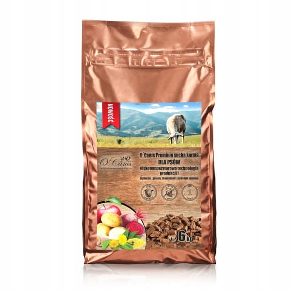 O'Canis Premium torrfoder för hundar med lamm, hirs och potatis 6 kg