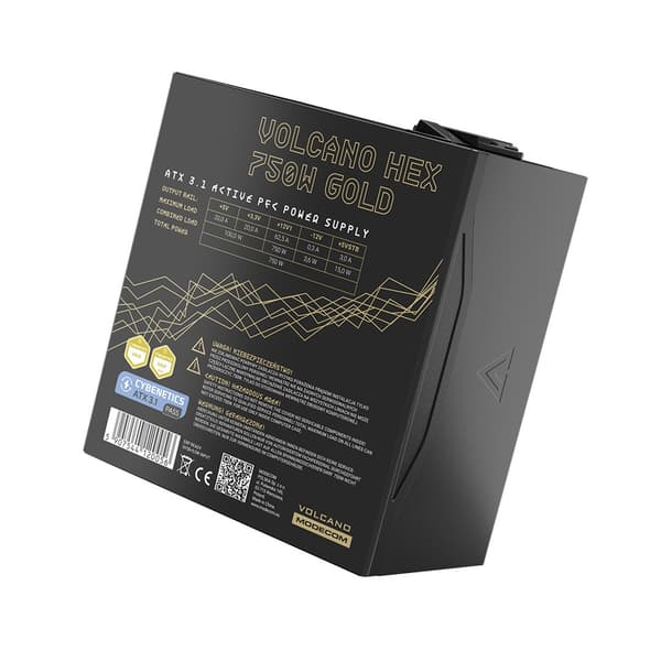 MODECOM Volcano HEX 750W Gold ATX 3.1 computerstrømforsyning