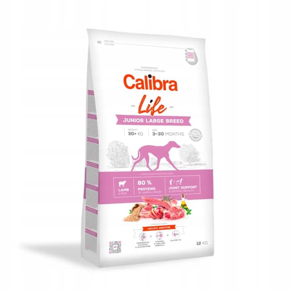 CALIBRA DOG life junior storras lamm torrt hundfoder 12kg