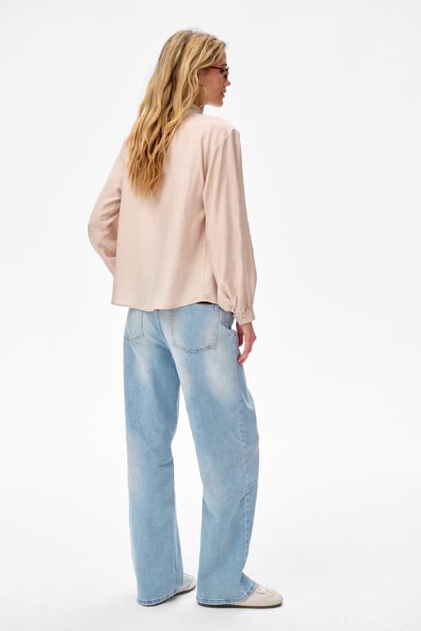 Damebluse Lea Lys Beige 34/36