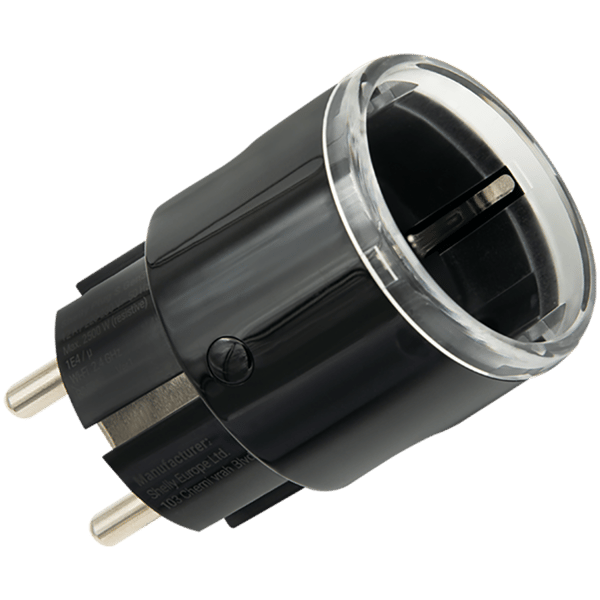 SHELLY Plug S Gen3 Sort Smart Indendørs Stikkontakt Sort