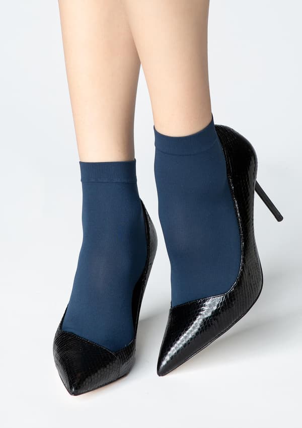 Dam Micro Socks 40 Den Marilyn MICRO SOCKS "SOKS" 40 - blå 2 PAR