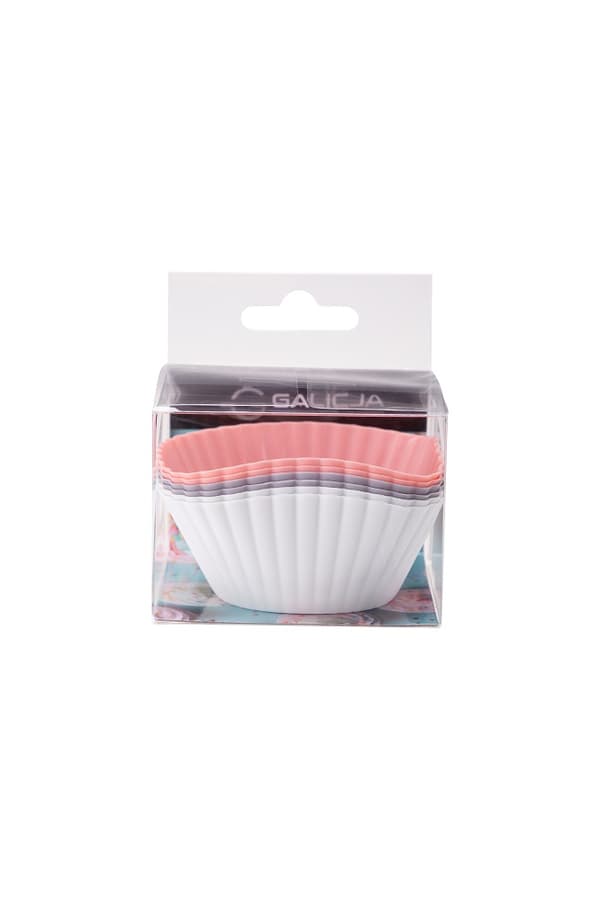 Silikoneforme, muffinforme, cupcakeforme, 6 stk., farverige
