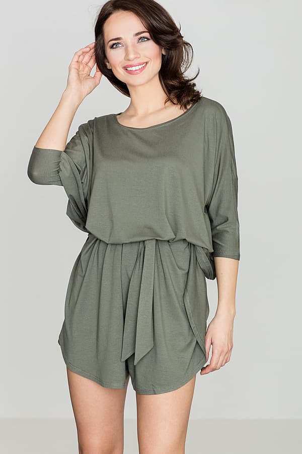 K315 Olivengrøn Jumpsuit