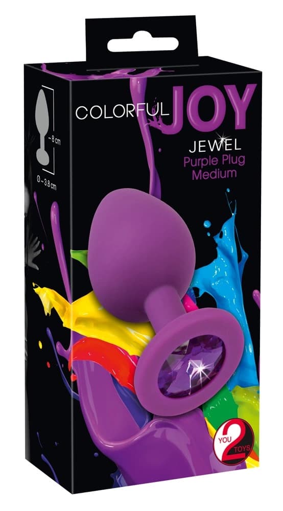 Colorful Joy Gemstone Butt Plug Lilla