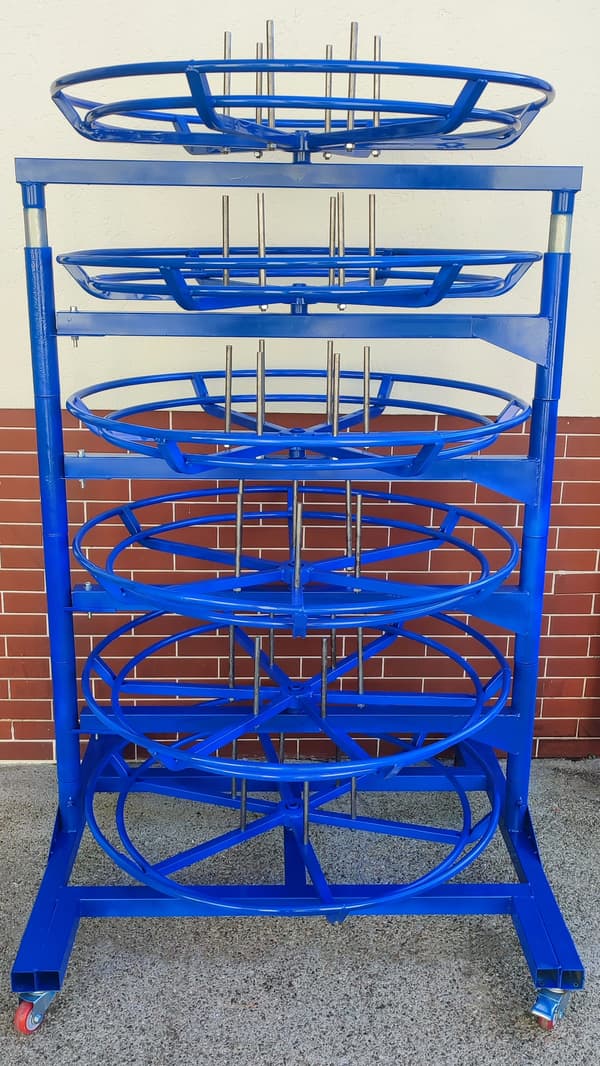 6-hylderstativ/stativ til hydrauliske slanger
