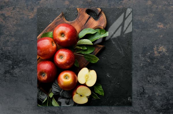 GLASSKYDDSPLÅT FÖR SPIS 50x52 APPLE