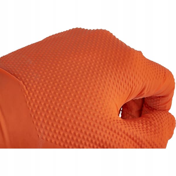 GEKO Solid Grip nitrilhandsker orange M 50 stk.