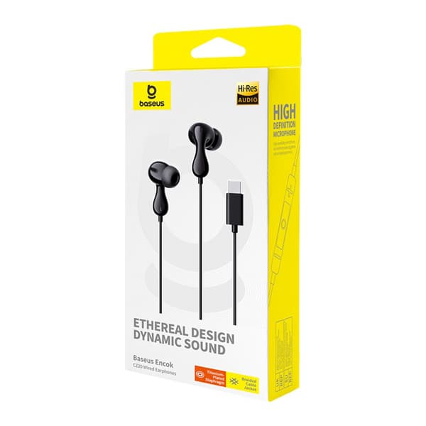 Kablede in-ear hovedtelefoner Encok CZ20 USB-C - sorte