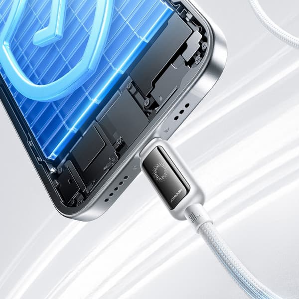 USB-C - iPhone Lightning 30W-kabel 1,2 m - Vit