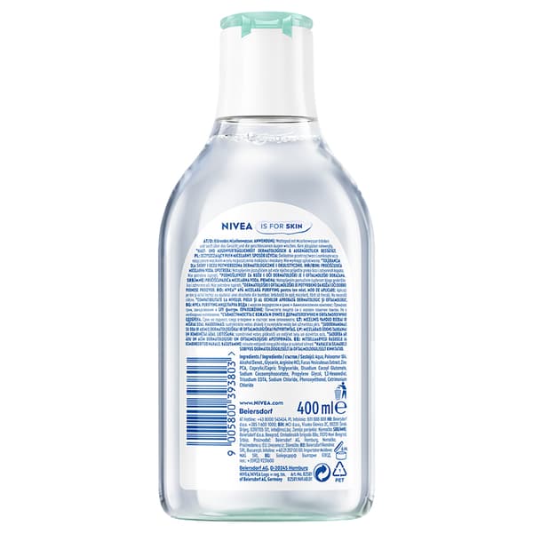 Nivea Puhdistava Misellivesi Levällä Sekaiholle 400ml