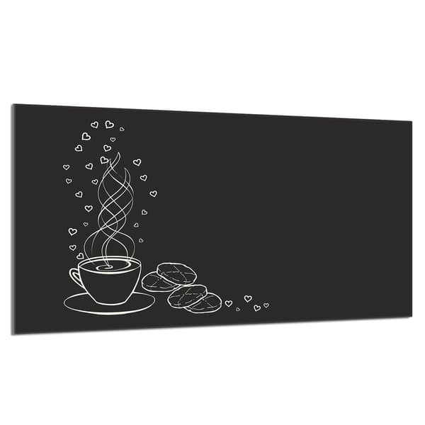 Glasskydd för spishäll 90x52 Kaffe