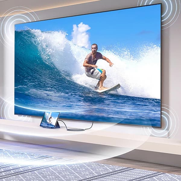 Micro HDMI-kabel - HDMI 2.1 8K 1m - grå
