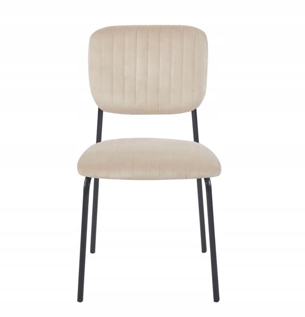 K19-FX sammetsbeige fåtölj