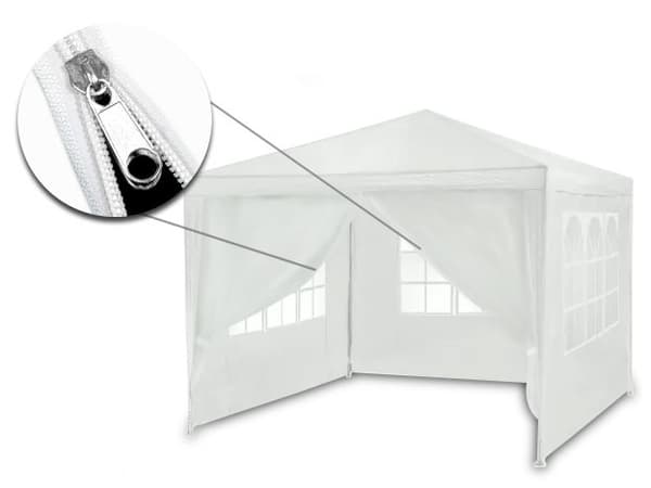Hvid havepavillon 3x3m 4936