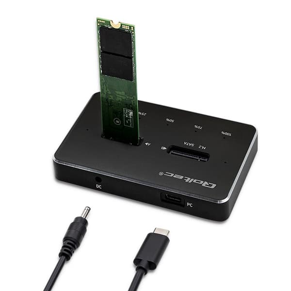 QOLTEC 2X SSD M.2 SATA-TELAKKO